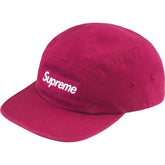 GORRA DE CAMPAMENTO SUPREME DE SARGA CHINA LAVADA FW24H7 ARÁNDANO